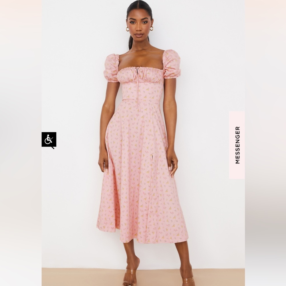 House of CB TALLULAH Dress Pink Floral